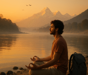 Yoga image in Rishikesh